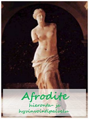 Afrodite - Hieronta- ja hyvinvointipalvelun lahjakortti