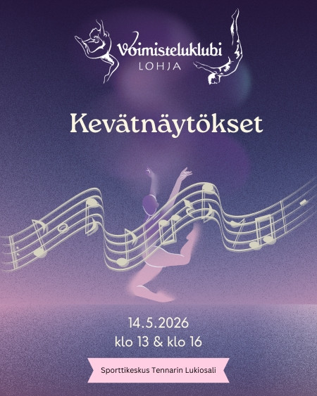 Voimisteluklubi Lohjan kevätnäytös 2