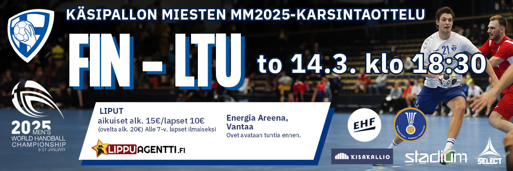 Miesten MM2025-karsintaottelu Suomi – Liettua